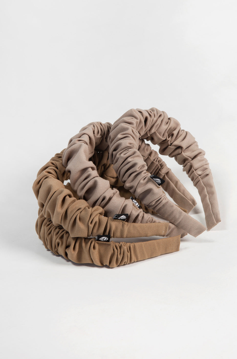 Natural Ruched Headband by Work & Chill