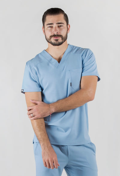 Fresh Dream Blue Scrub Top