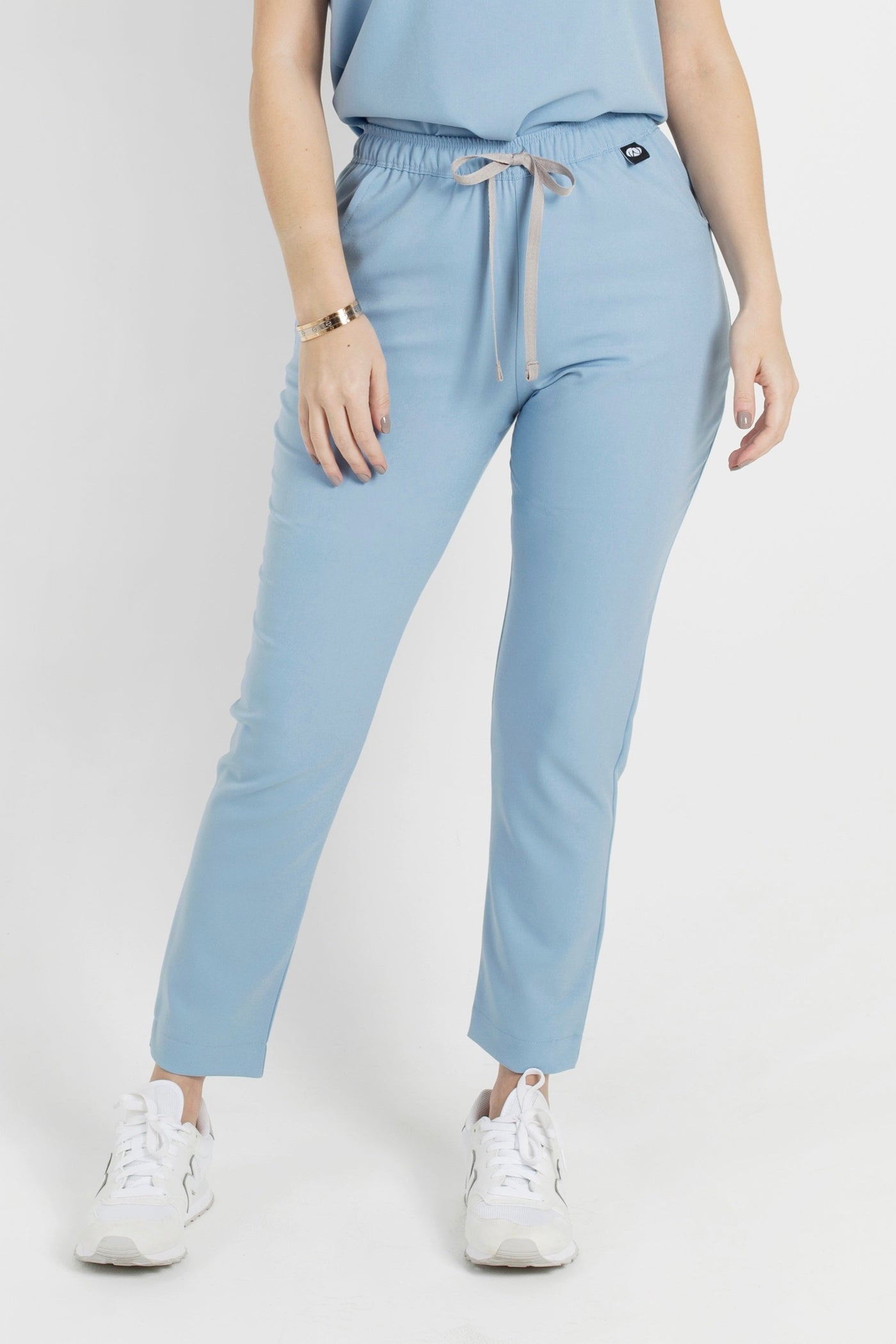 Glam Dream Blue Scrub Pants
