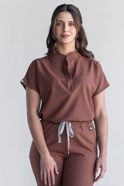 Glam Cocoa Scrub Top