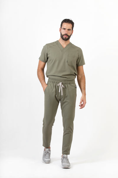 Fresh Olive Scrub Pants