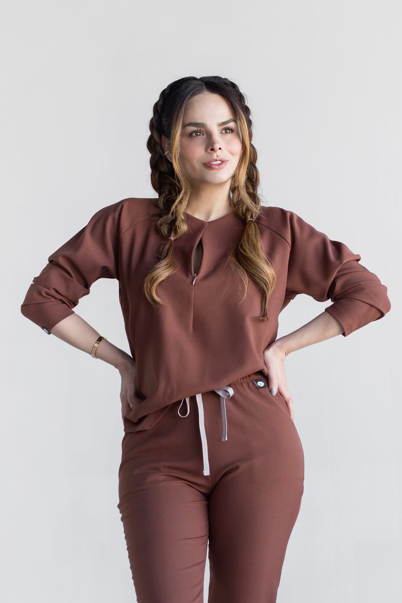 Fall Cocoa Scrub Top