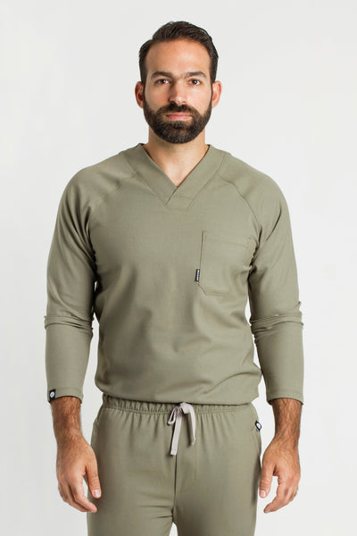 Classic Olive Scrub Top