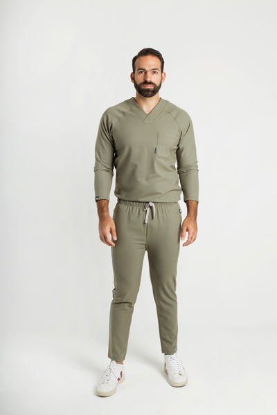 Classic Olive Scrub Pants