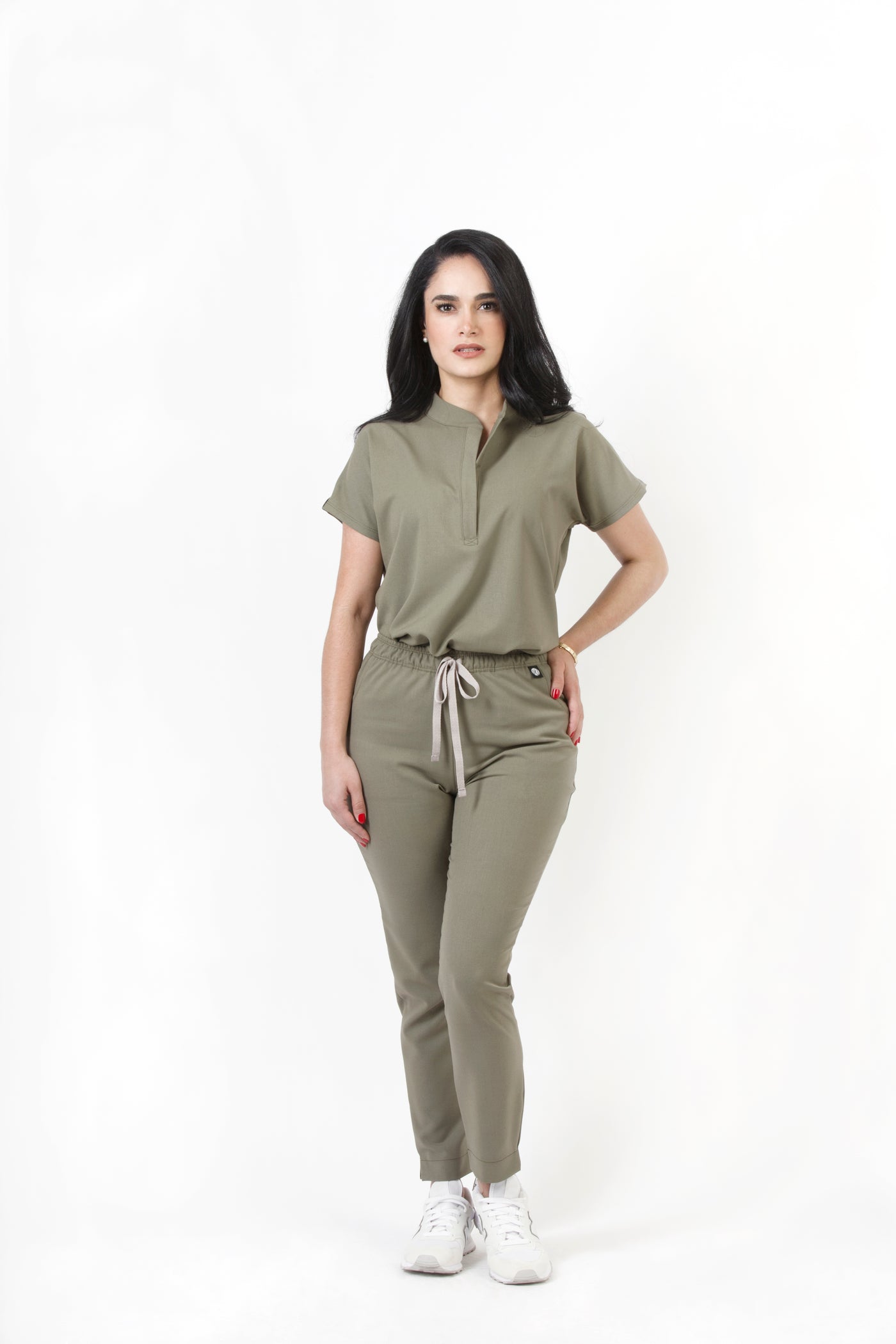 Glam Olive Scrub Pants