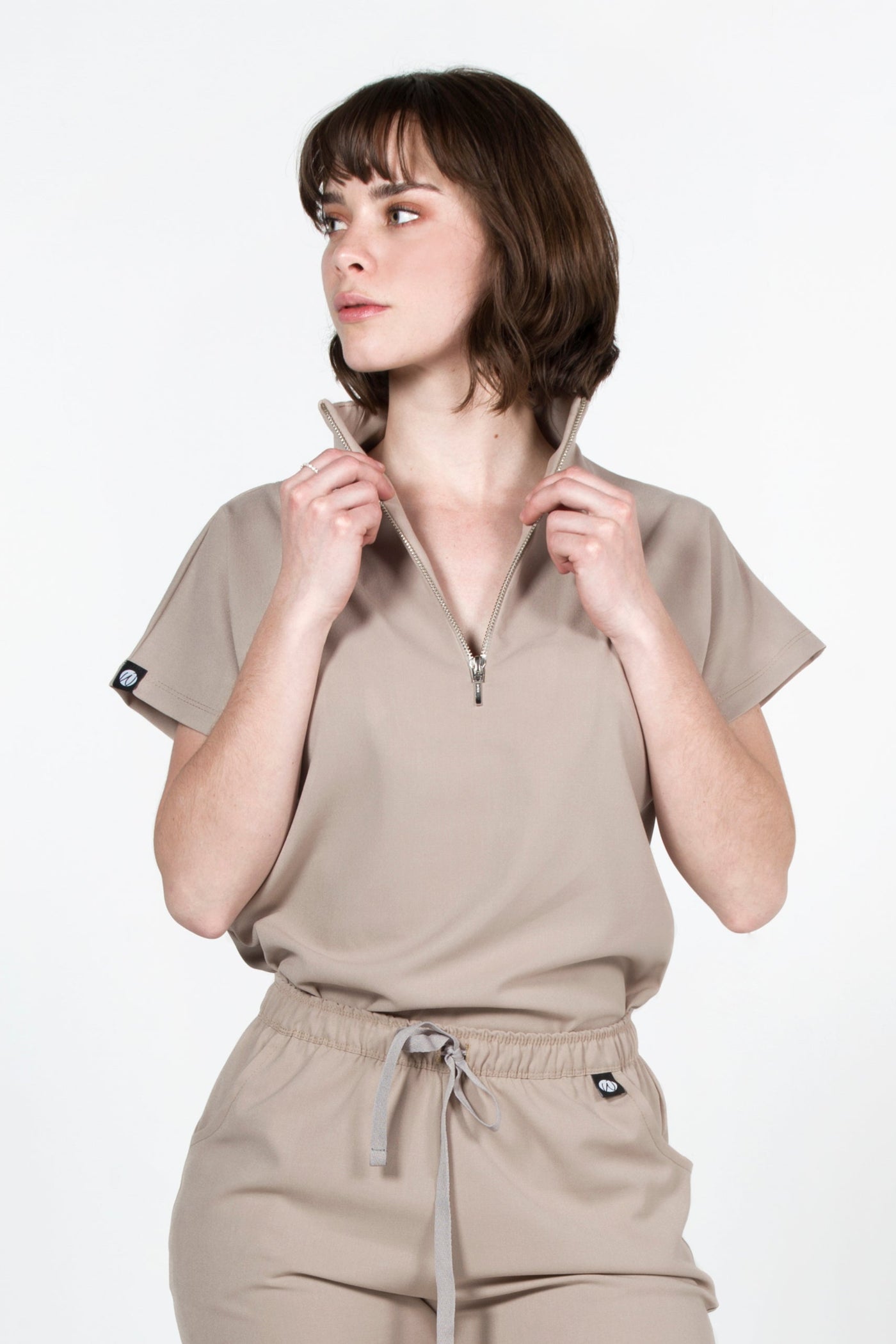 Victory Natural Scrub Top