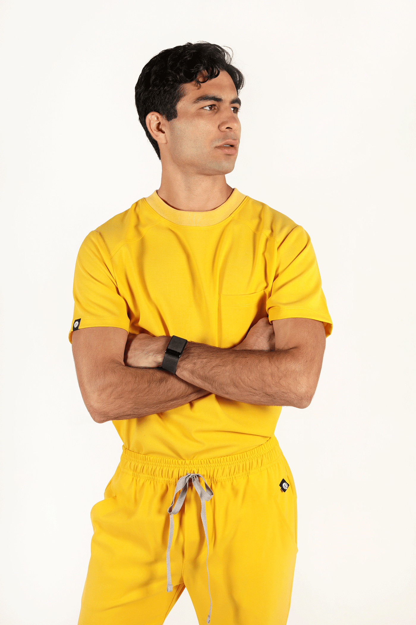 Sport Yellow Scrub Top