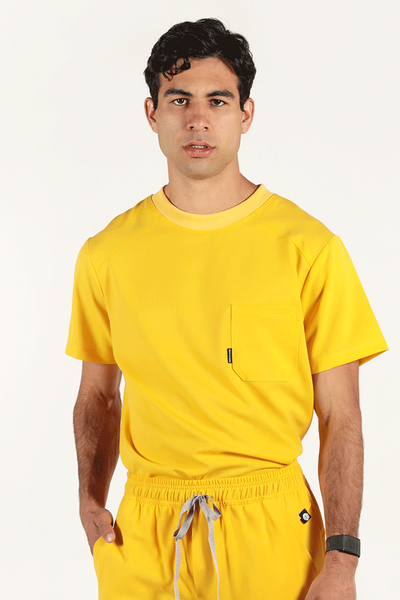 Sport Yellow Scrub Top