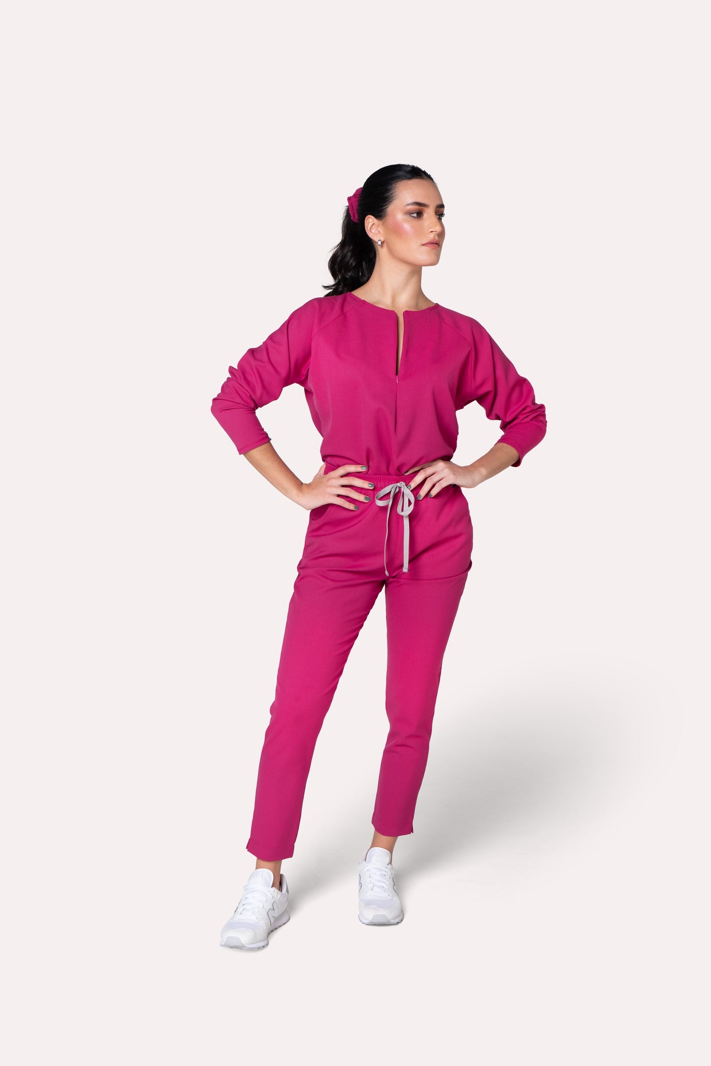 Fall Fucsia Scrub Pants