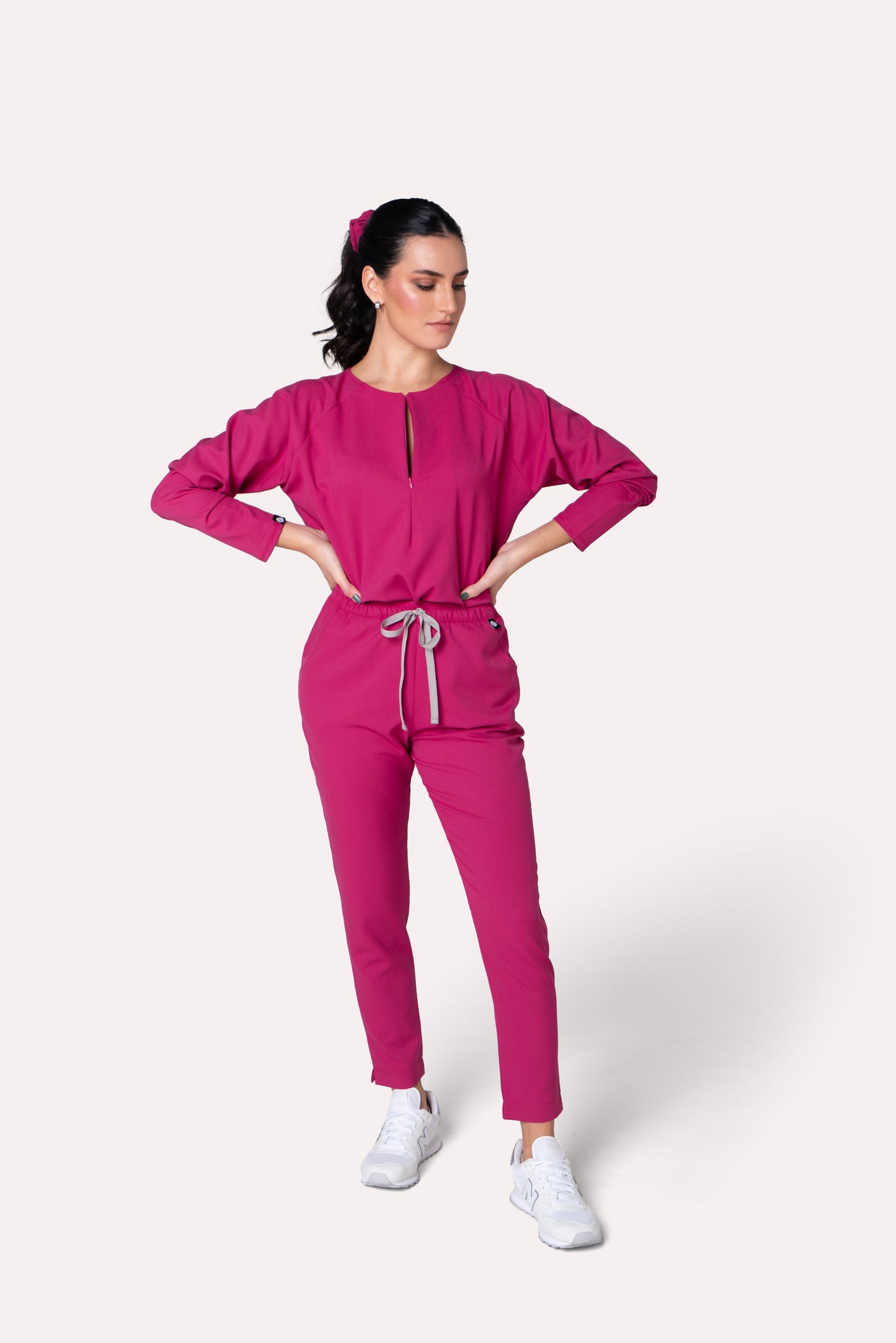 Fall Fucsia Scrub Pants