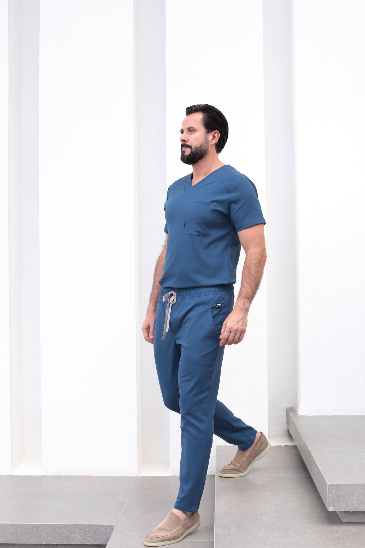 Fresh Indigo Scrub Pants