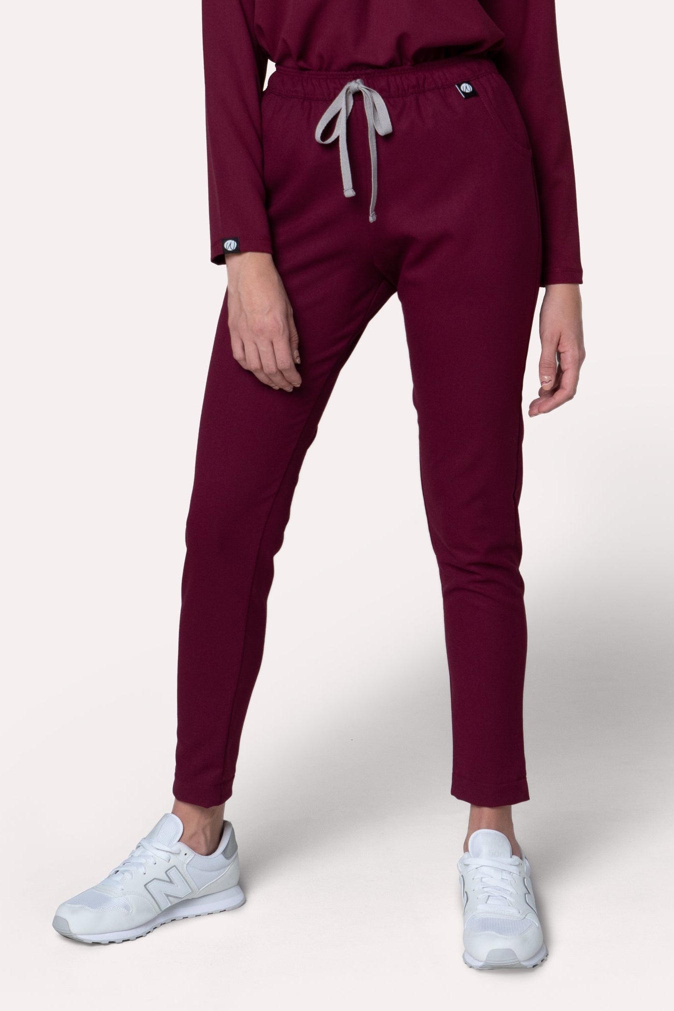 Fall Burgundy Scrub Pants