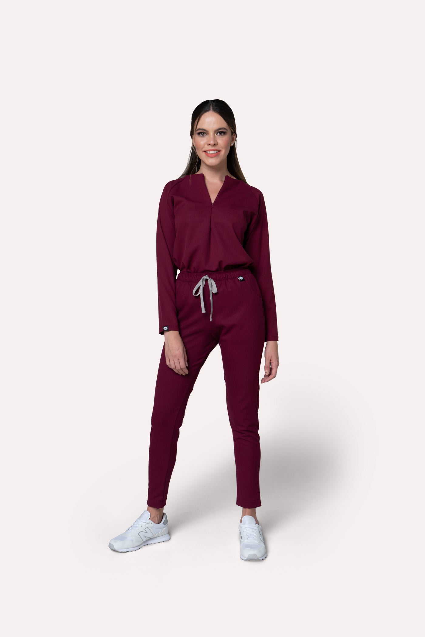 Fall Burgundy Scrub Pants