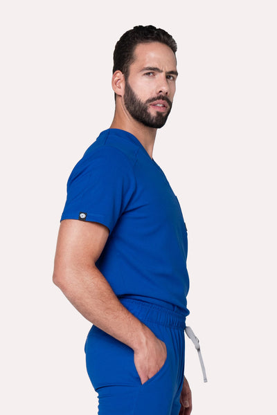 Fresh Royal Blue Scrub Top