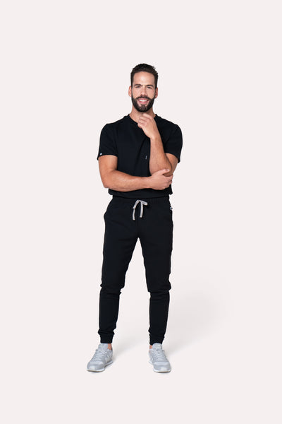 Sport Black Scrub Pants