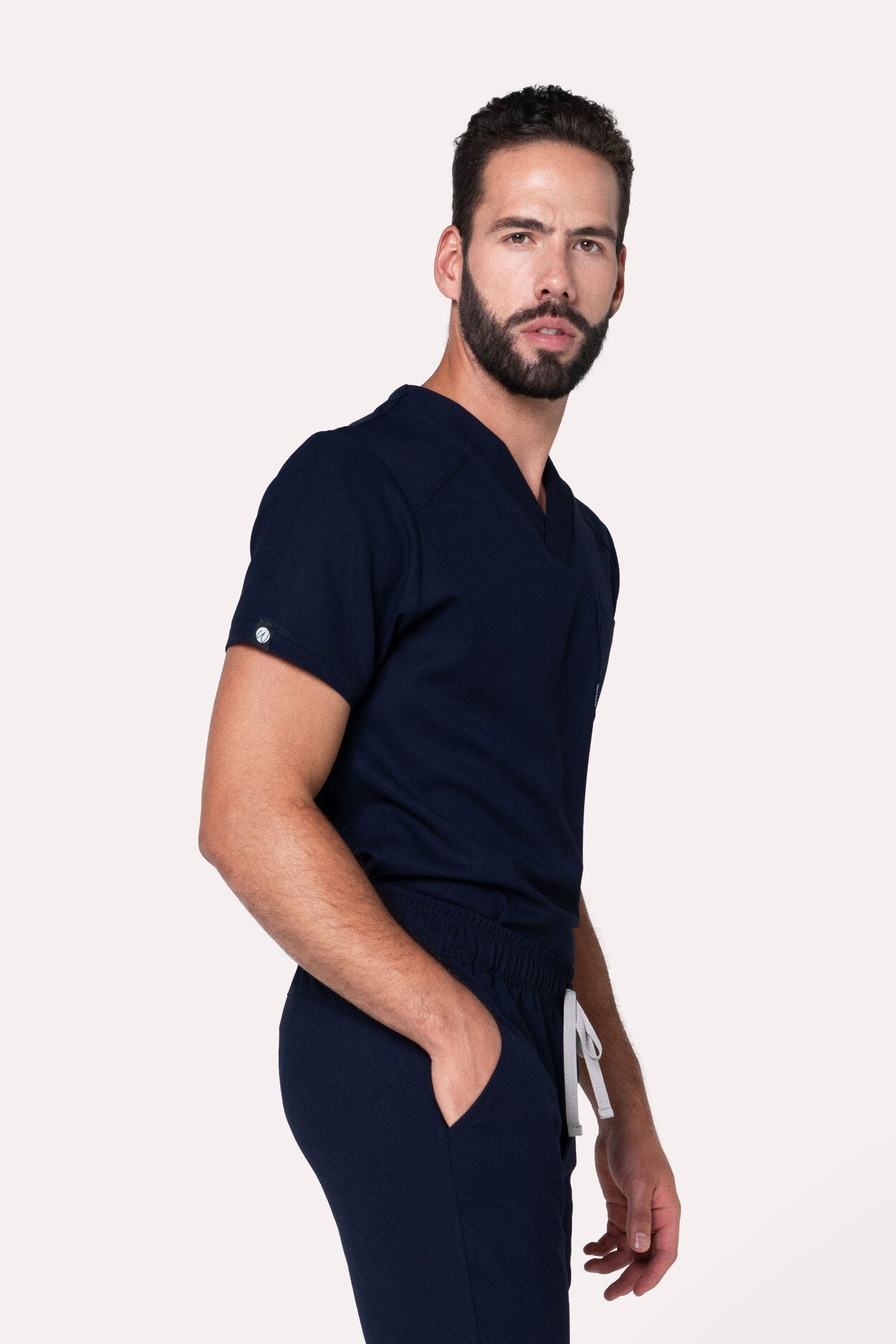 Fresh Navy Scrub Top