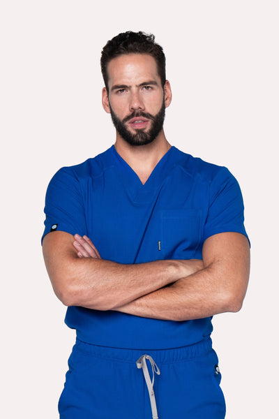 Fresh Royal Blue Scrub Top