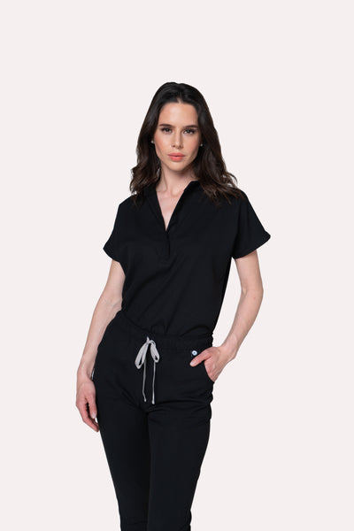 Glam Black Scrub Top