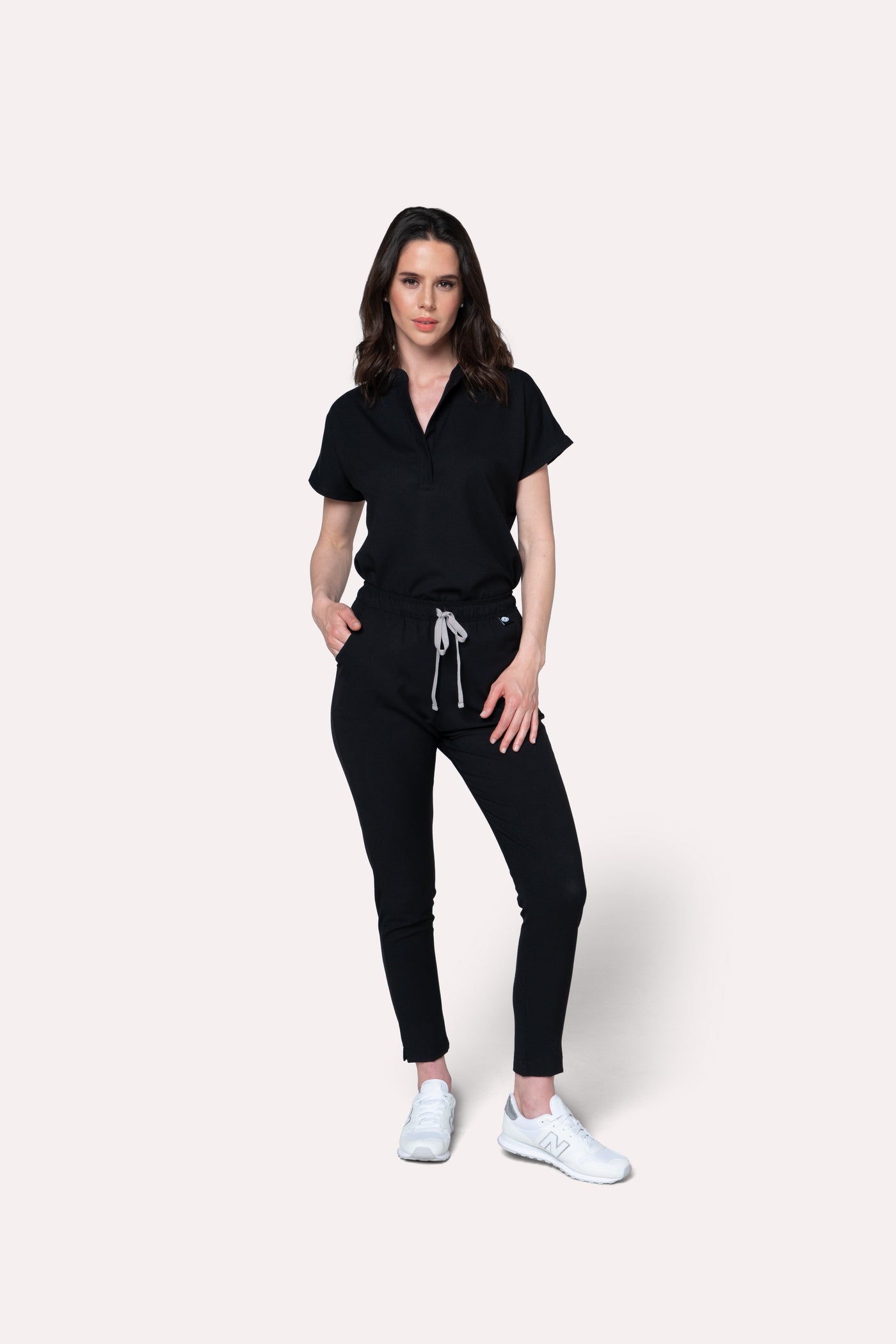 Glam Black Scrub Pants