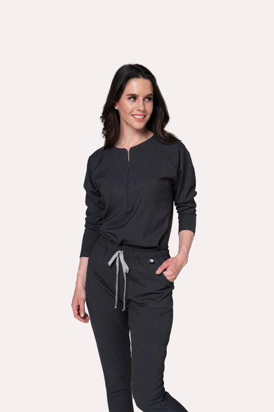 Fall Oxford Scrub Top