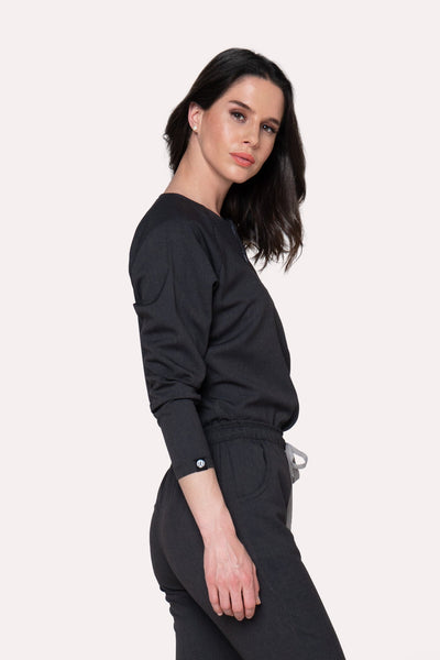 Fall Oxford Scrub Top