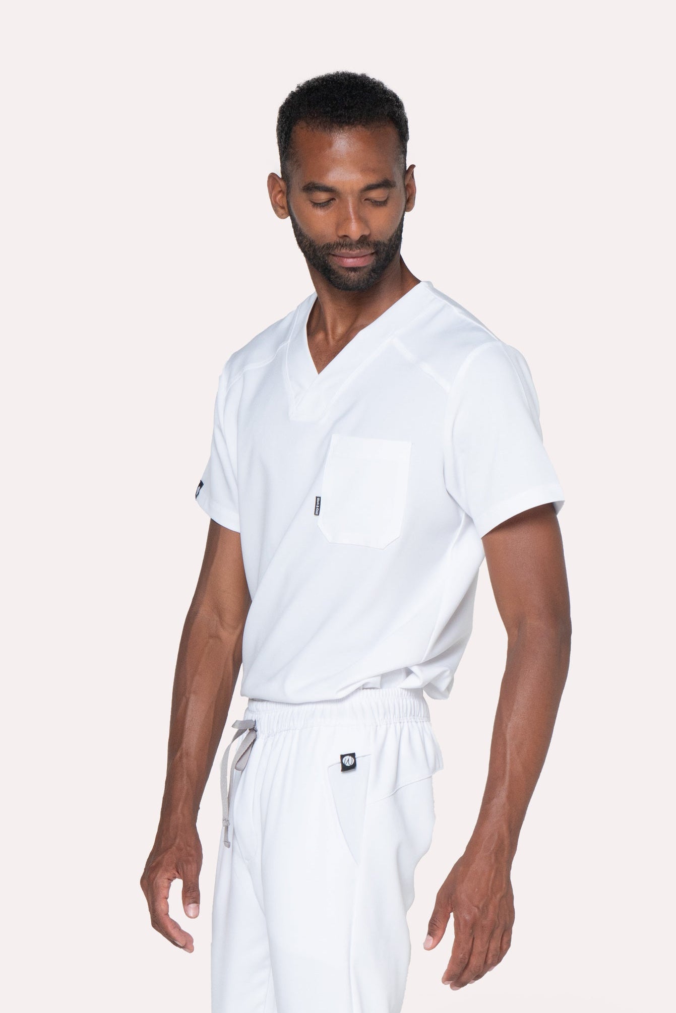 Fresh White Scrub Top