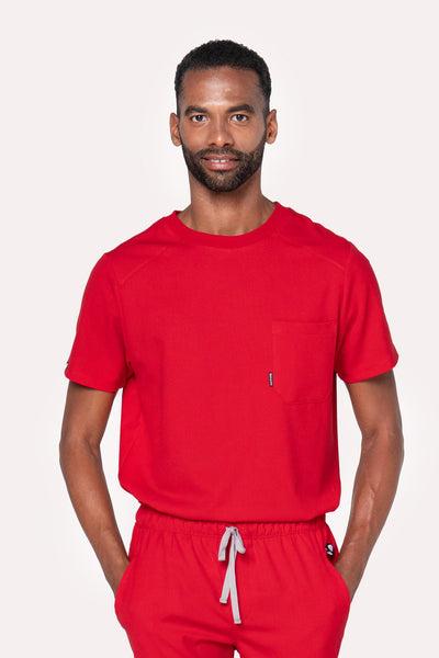 Sport Red Scrub Top