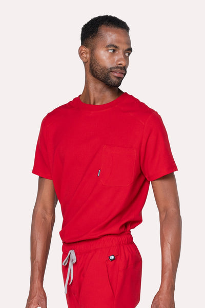 Sport Red Scrub Top