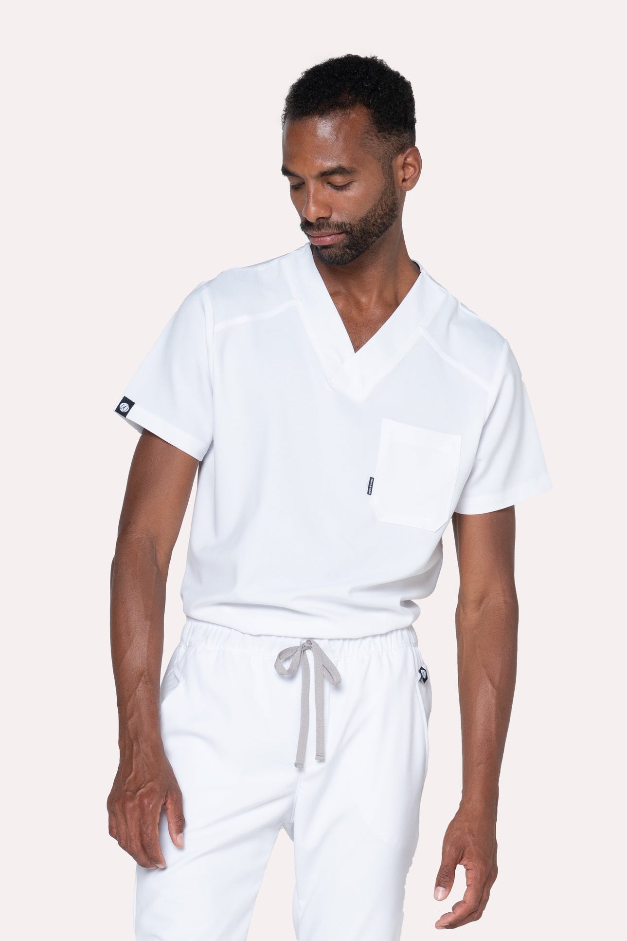 Fresh White Scrub Top