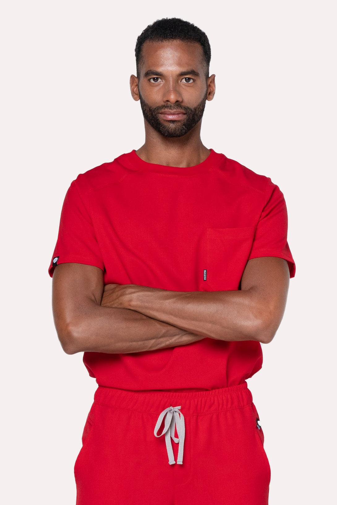 Sport Red Scrub Top