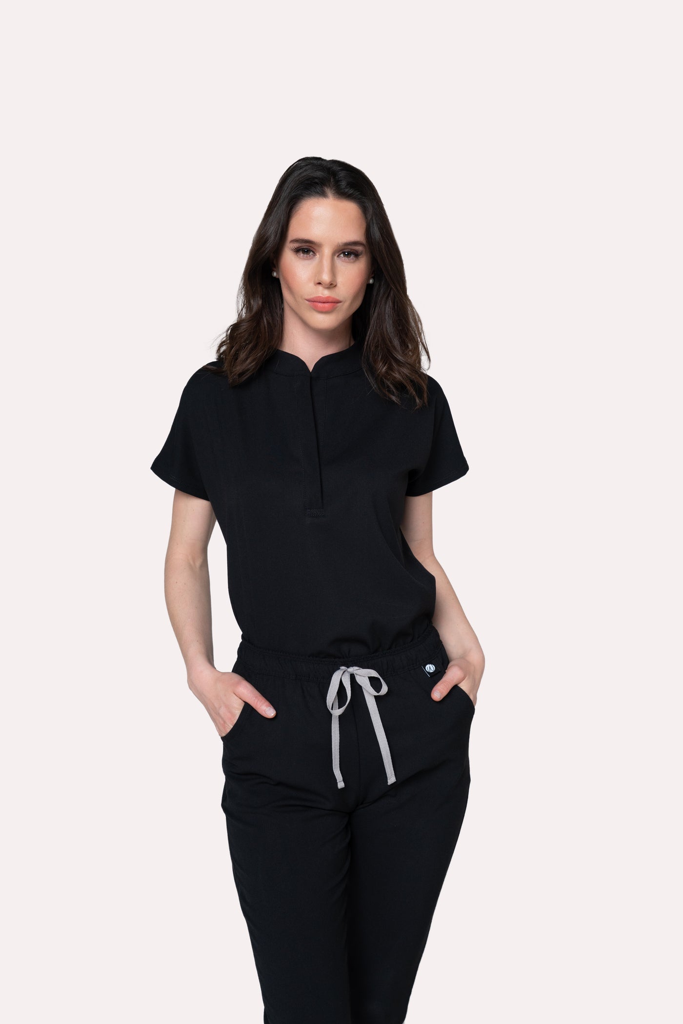 Glam Black Scrub Top