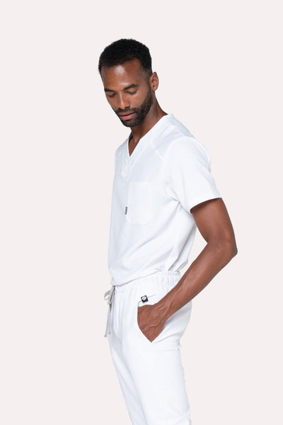 Fresh White Scrub Top