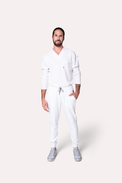 Classic White Scrub Pants