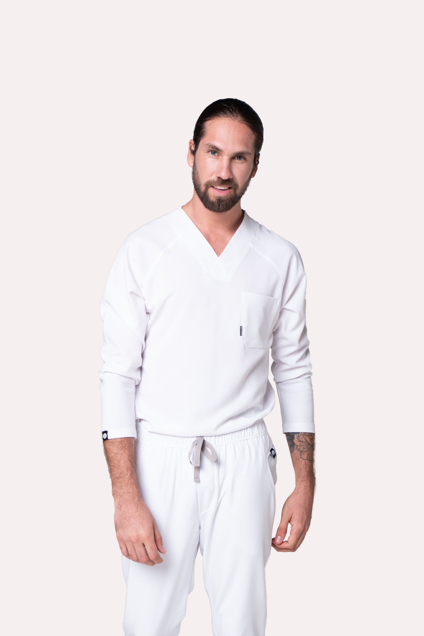 Classic White Scrub Top