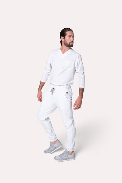 Classic White Scrub Pants