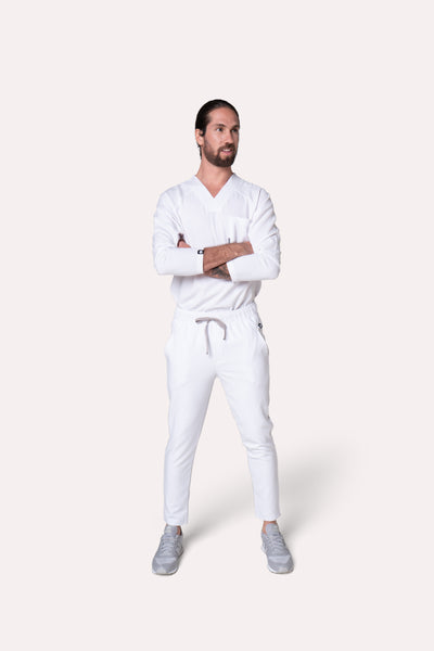 Classic White Scrub Pants