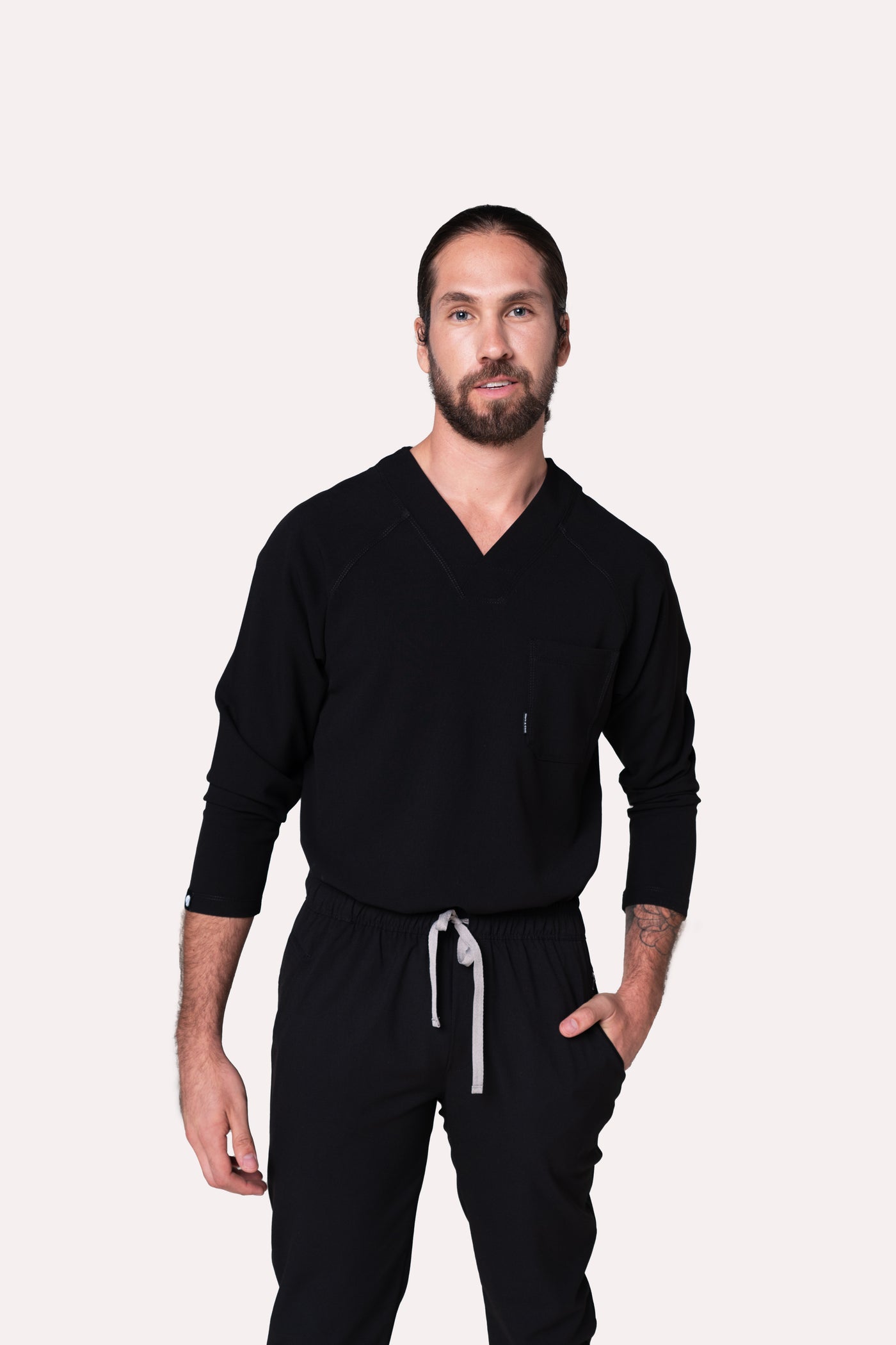 Classic Black Scrub Top