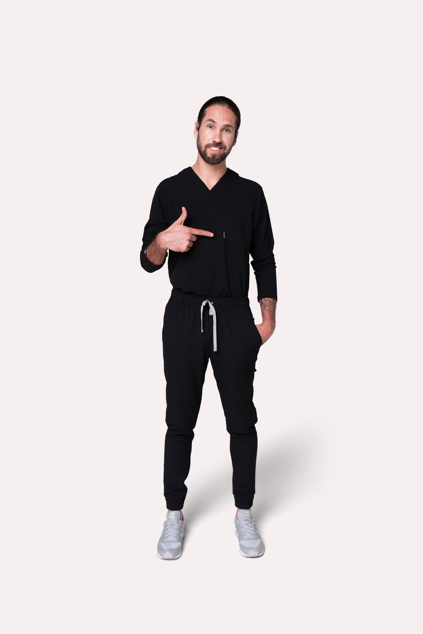 Classic Black Scrub Pants