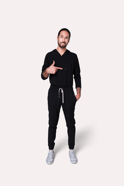 Classic Black Scrub Pants