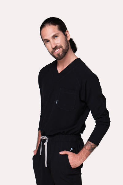 Classic Black Scrub Top