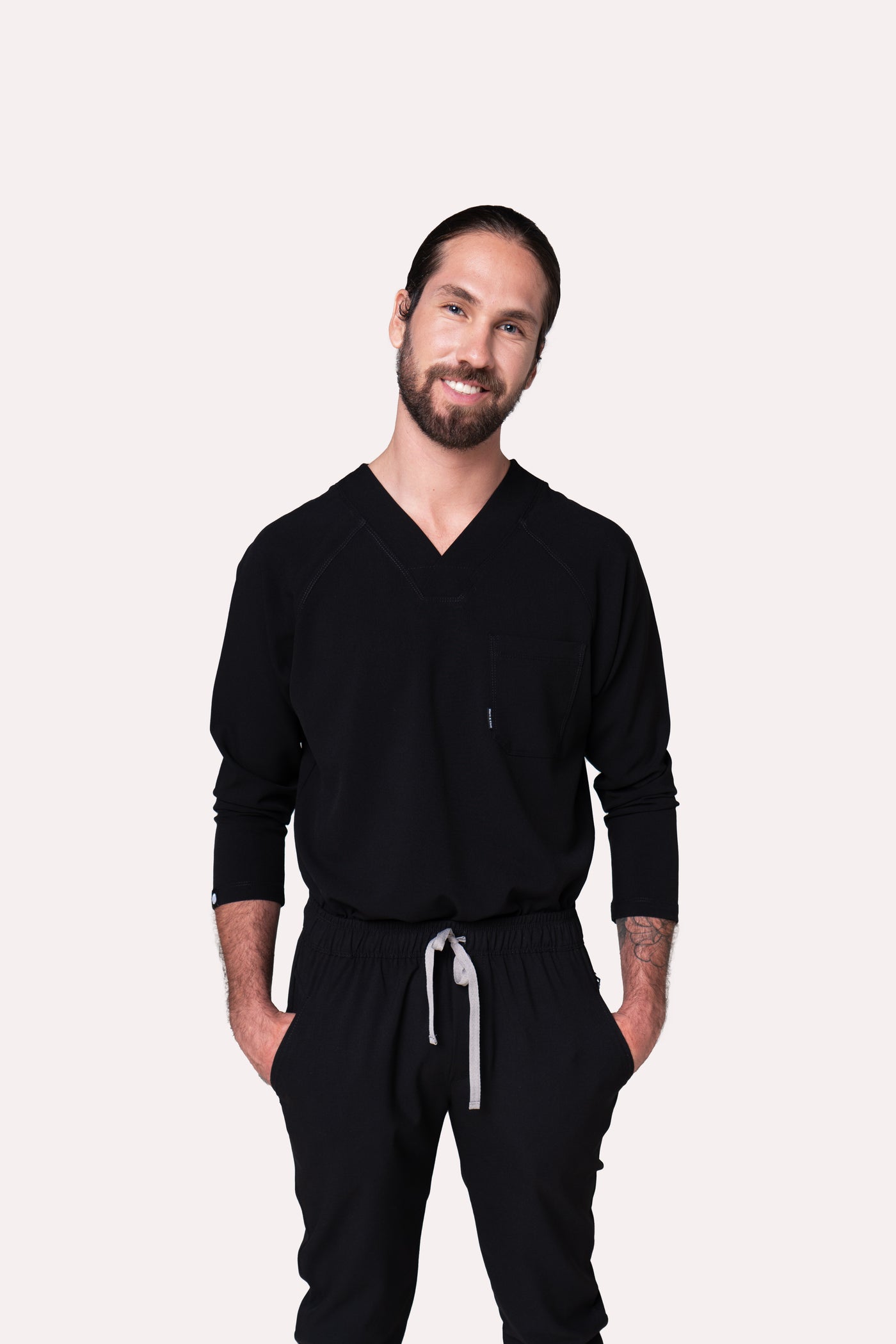Classic Black Scrub Top