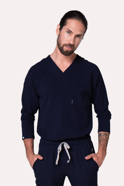 Classic Navy Scrub Top
