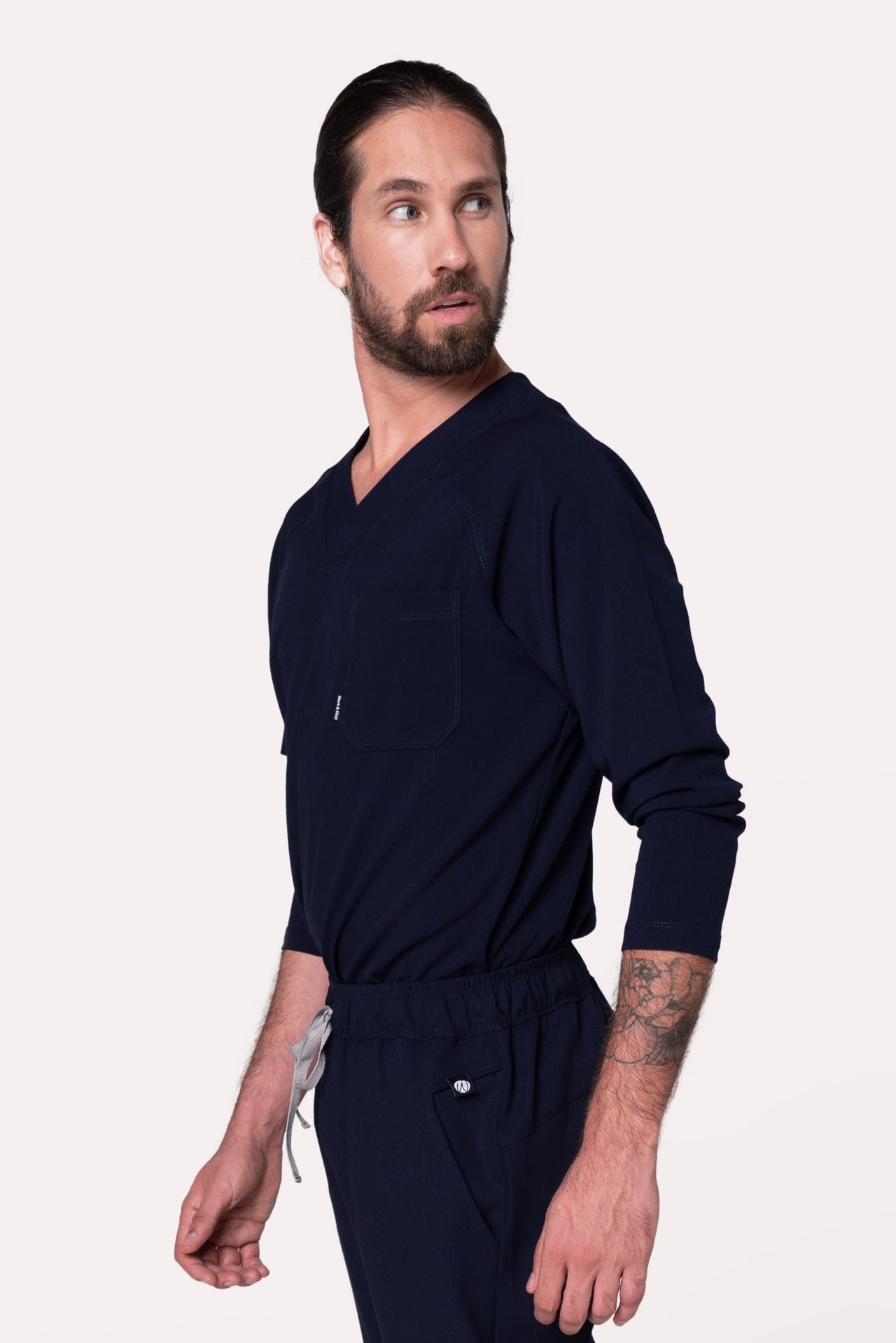 Classic Navy Scrub Top