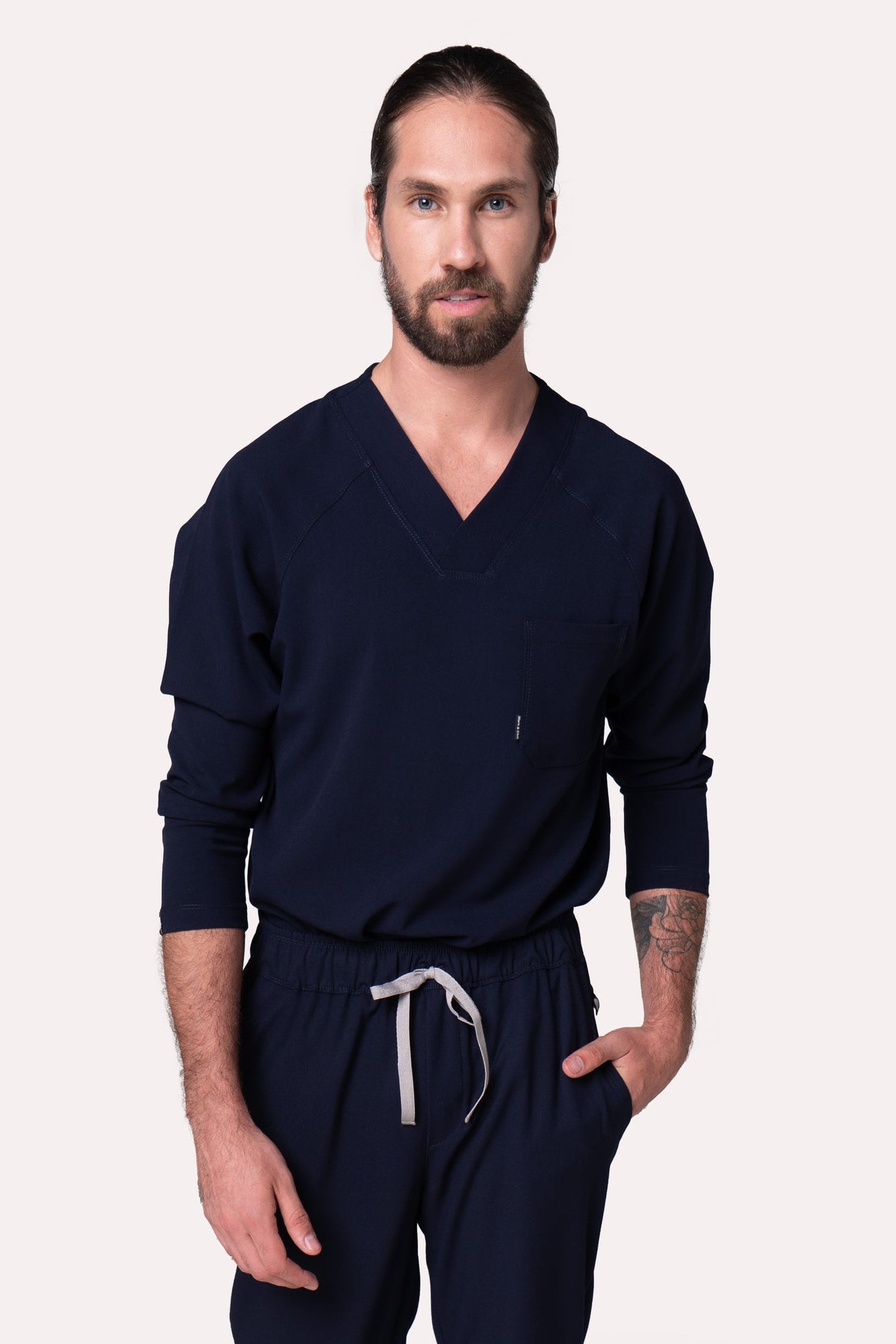 Classic Navy Scrub Top