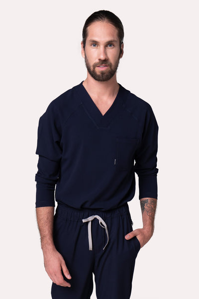 Classic Navy Scrub Top