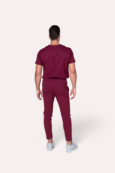 Fresh Burgundy Scrub Pants