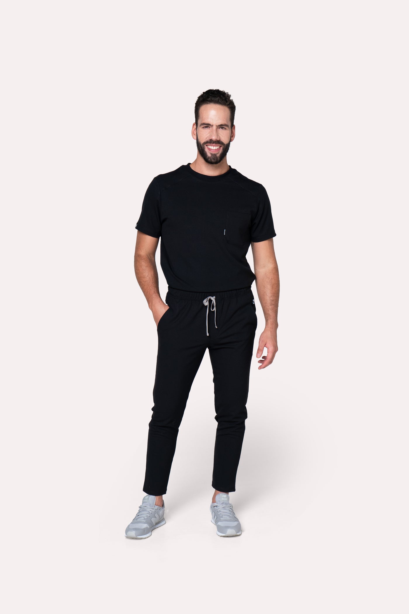 Sport Black Scrub Pants