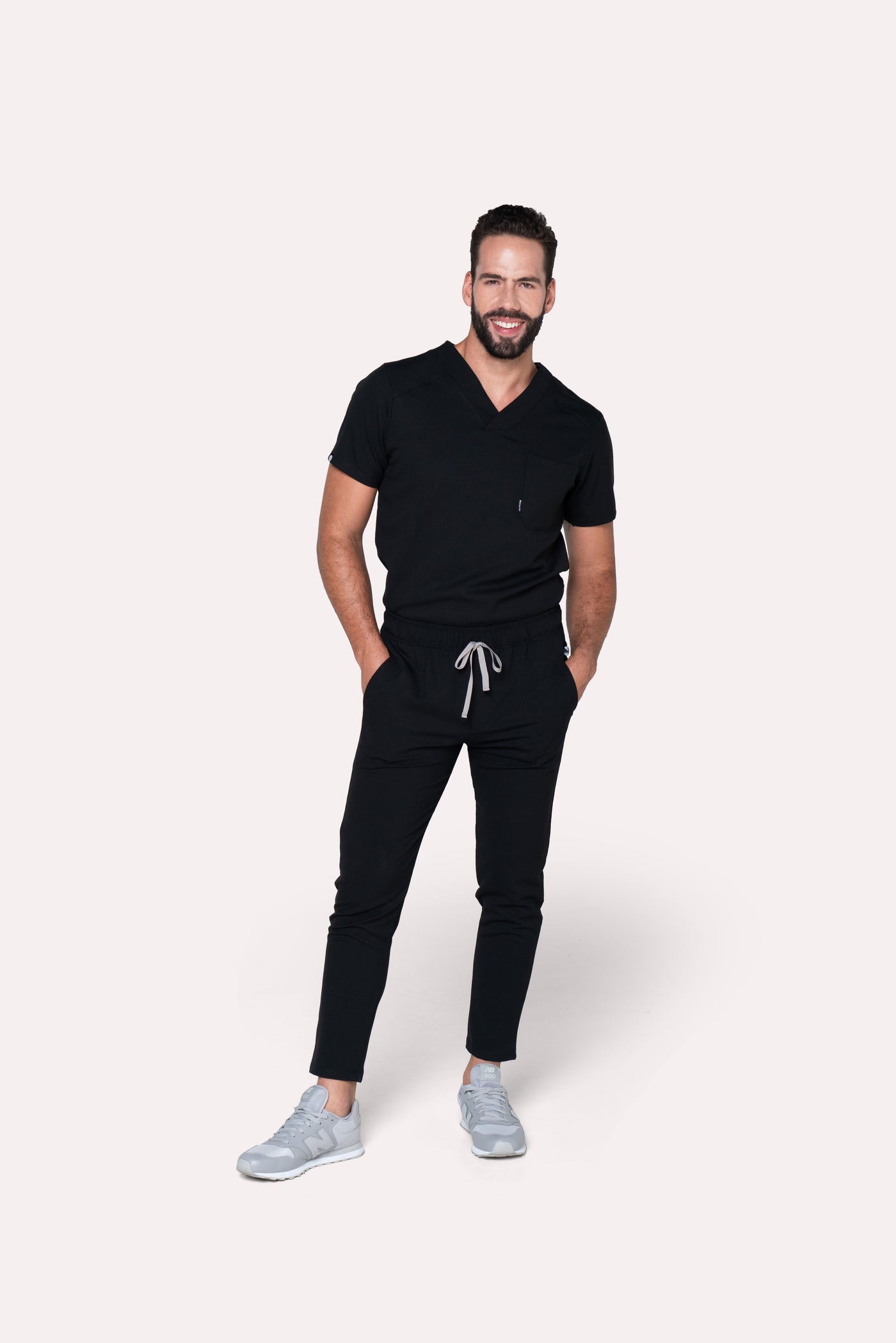 Fresh Black Scrub Pants