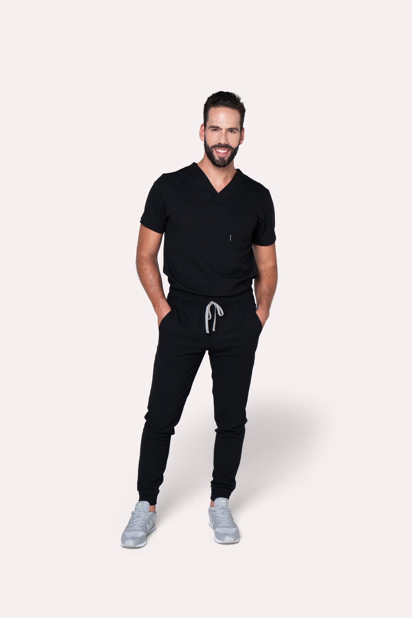 Fresh Black Scrub Pants