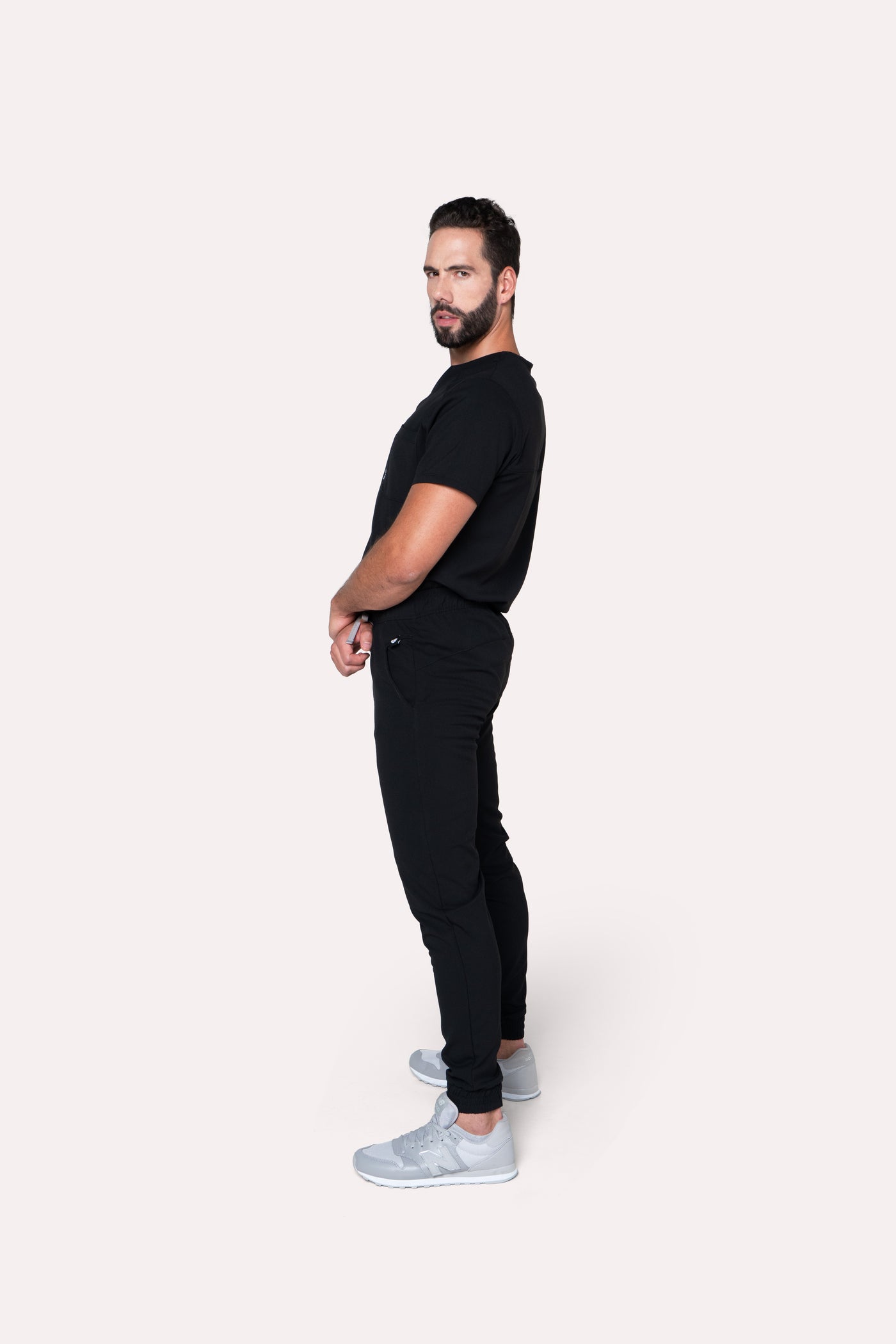 Fresh Black Scrub Pants